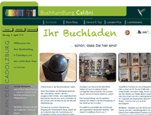 Tablet Screenshot of calibribuchshop.de